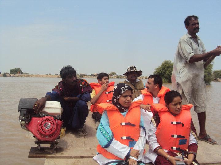 Medical Team in Boat
